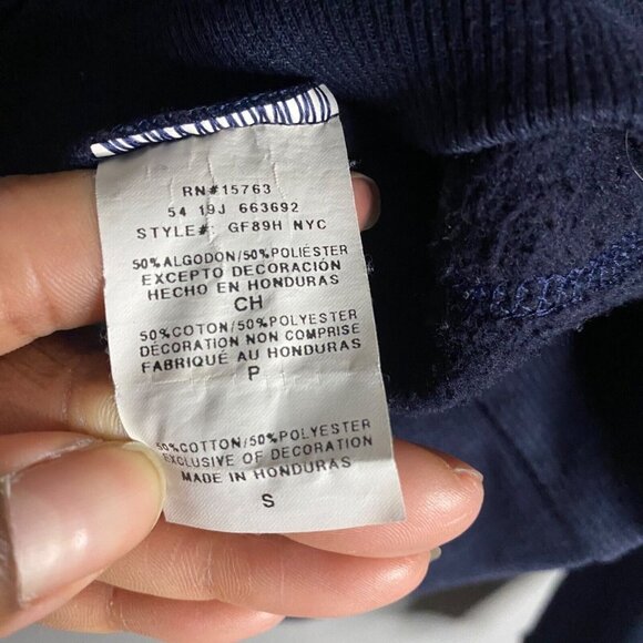 Champion Authentic Athletic Wear Navy Hooded Sweatshirt - Picture 5 of 8